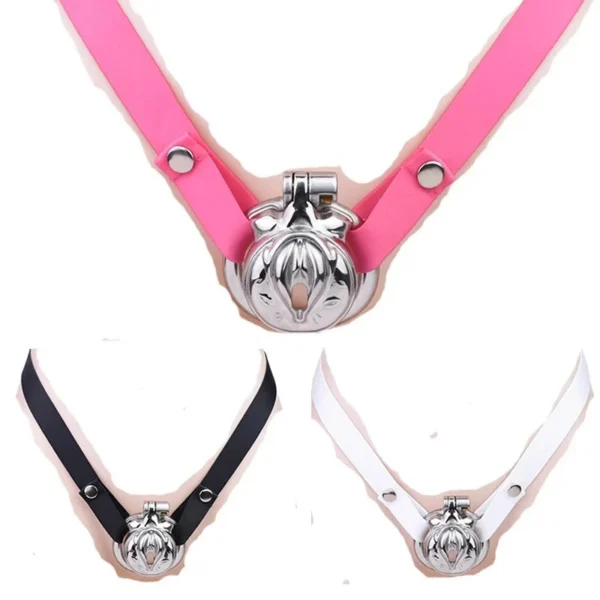 Sissy Chastity Belt,chastity Belts for Boys,Sissy Chastity Cage Inverted Chastity Devices,sissy Crossdressers Pussy Shape
