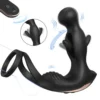 Prostate Massager Anal Male Licking Vibrating Waterproof Anal Plug with Ring for Men
