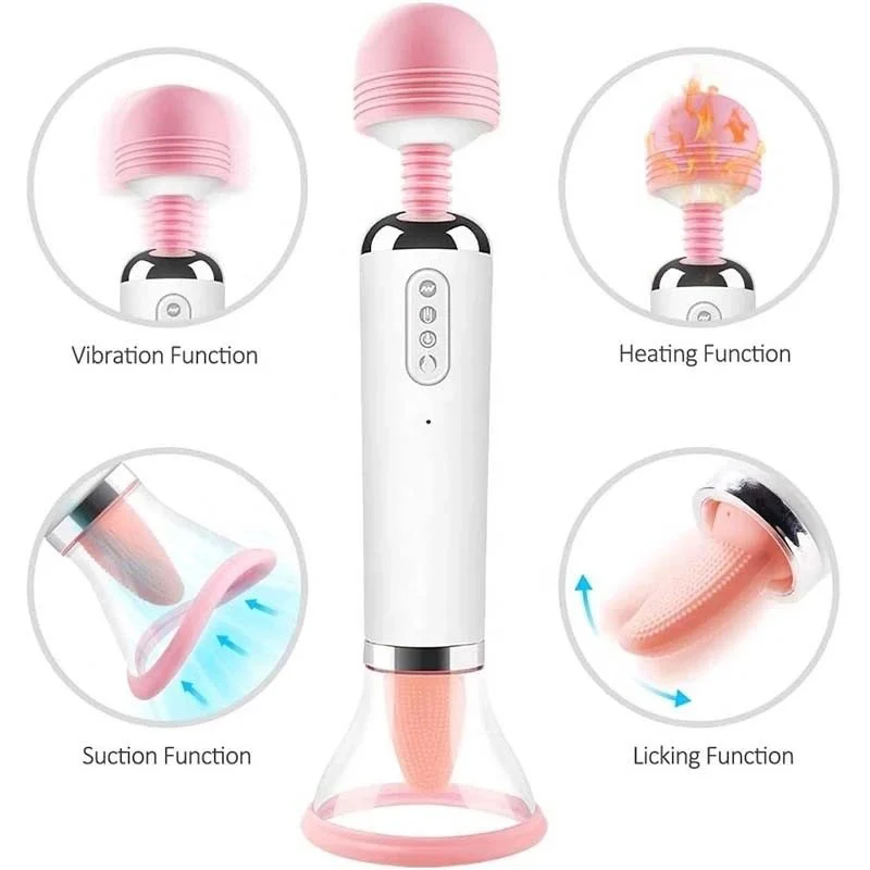 Clitoris Stimulate Dildo Licking Sucking Tongue Sex Toys Vibrator