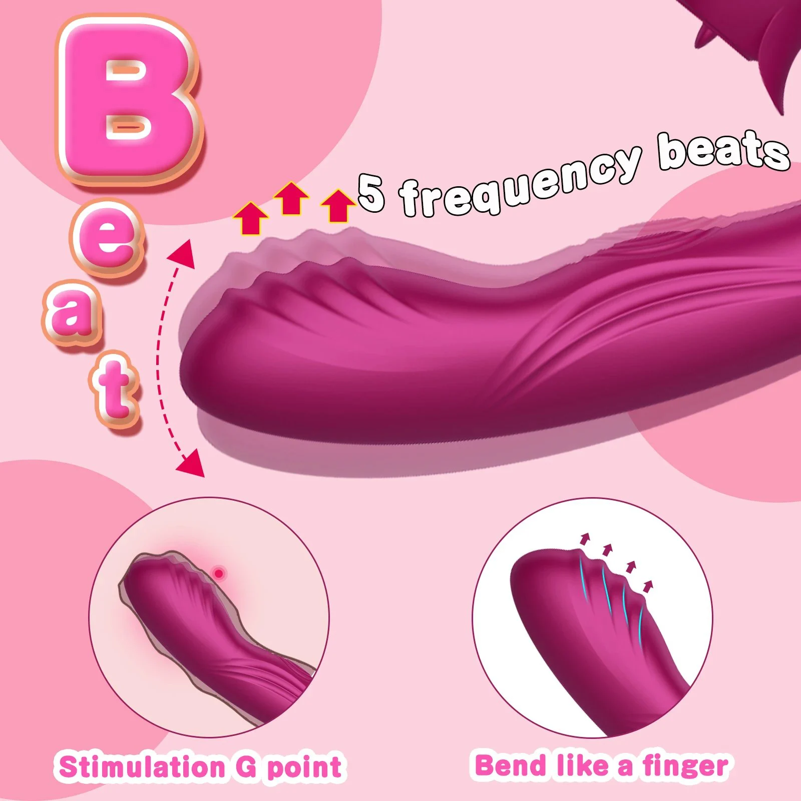 Female Masturbation Tongue Licking Sucking Vaginal G-Spot Rabbit Vibrator Adult Sex Toys for Women