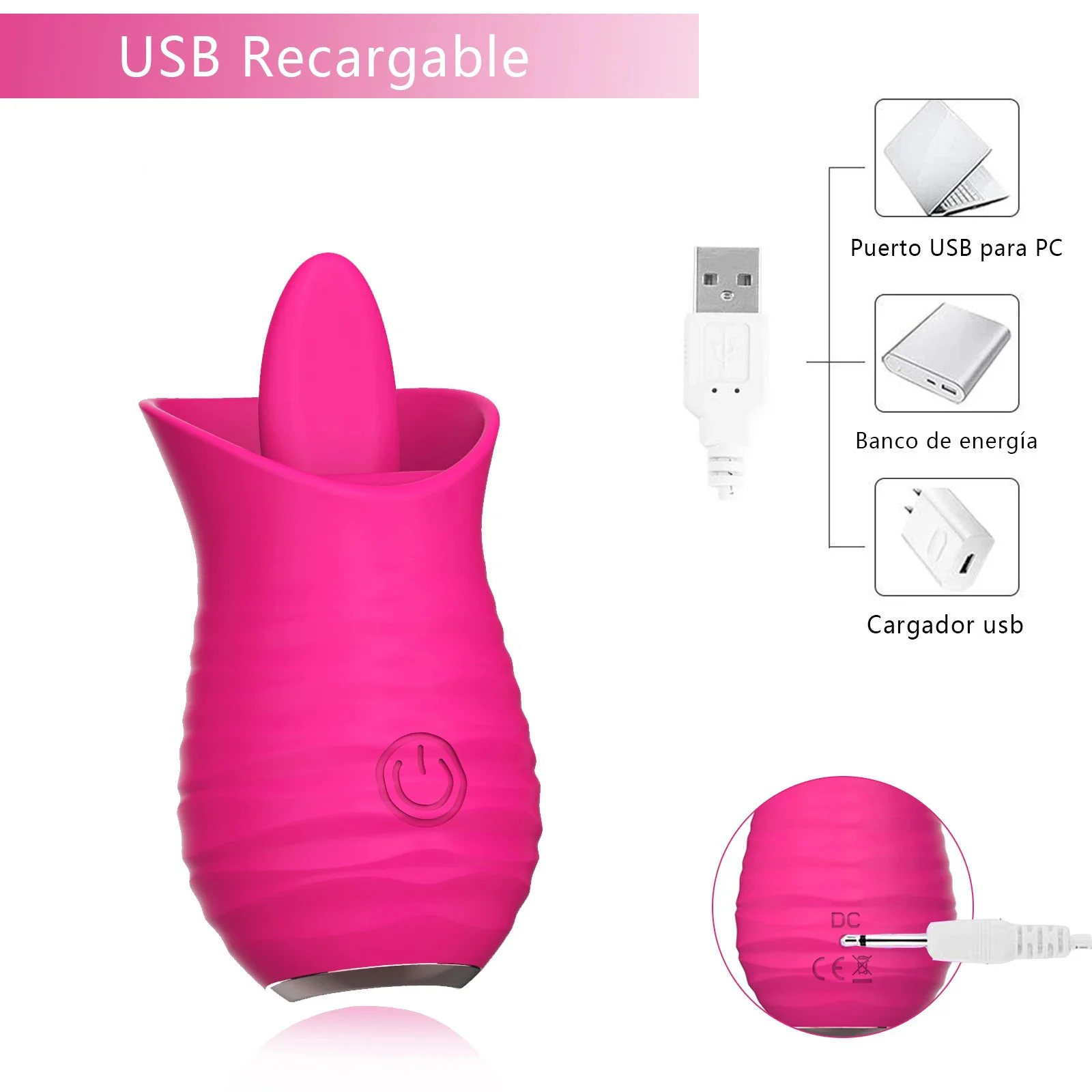 Clitoris Vagina Massage Nipple Rose Clitoral Sucking Licking Tongue Vibrator