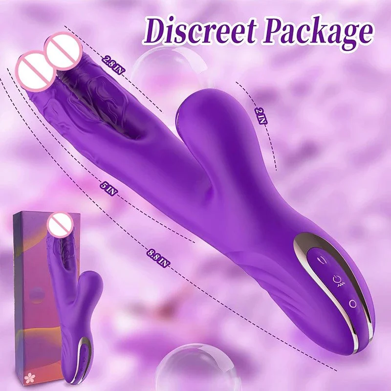 Female Finger Vibrators Clitoral Nipple Stimulation G Spot 3 in 1 Dual Dildo Rabbit Vibrator Sex Toys Women