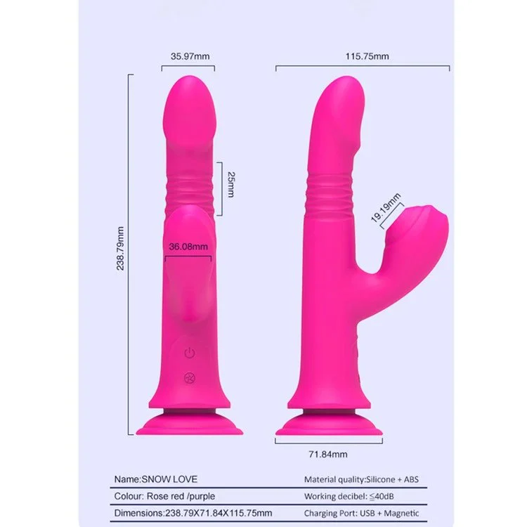 AV Wand Rotating Telescopic Dildo Vibrator Clitoral Sucking Massage Vibrator Women Masturbation