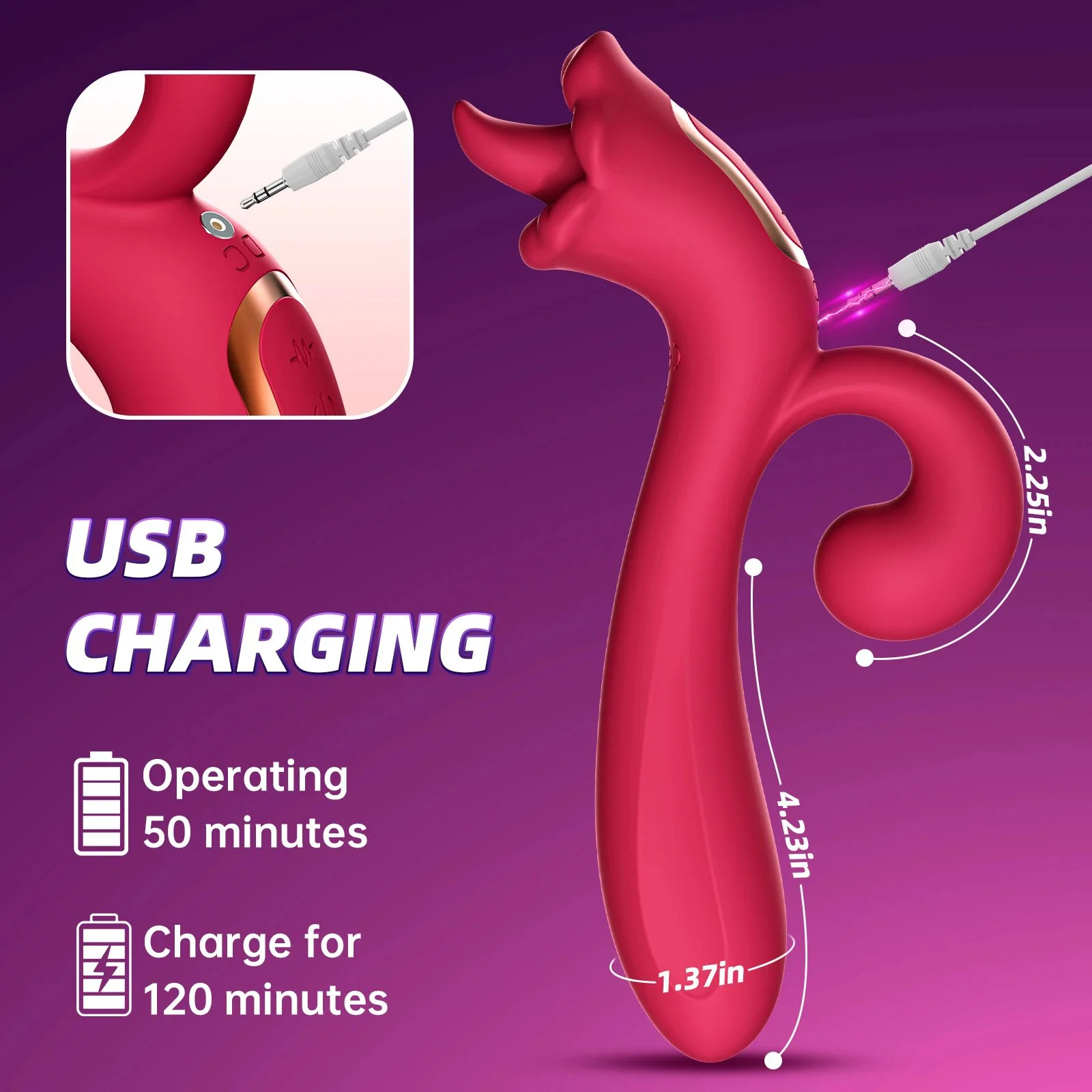 Female Tongue Licking Masturbator Vibrator for Couples Flirting Adult Sex Products