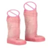 Simulated Male Penis Extender Effectively Increases Size Safe Silicone Material Penis Sleeve Available in Two Sizes