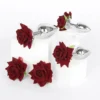 Adult Sex Rose Small Anal Plug Milk Clip Set Supplies Props Training Punishment