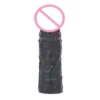 Obsidian-Colored Silicone Penis Sleeve Effectively Prolongs Stimulation and Doubles Pleasure Male Penis Enhancement Sleeve