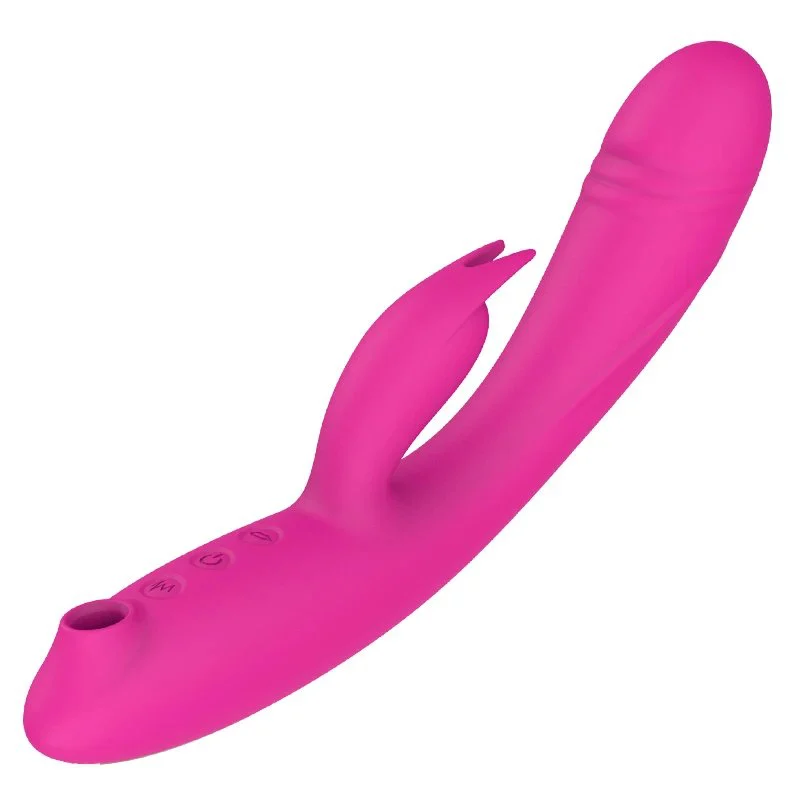 Dual Motor Heating Adult Vibrator Rechargeable APP Control Rabbit with Tongue Licking Feature for G-Spot & Clitoral Pleasure