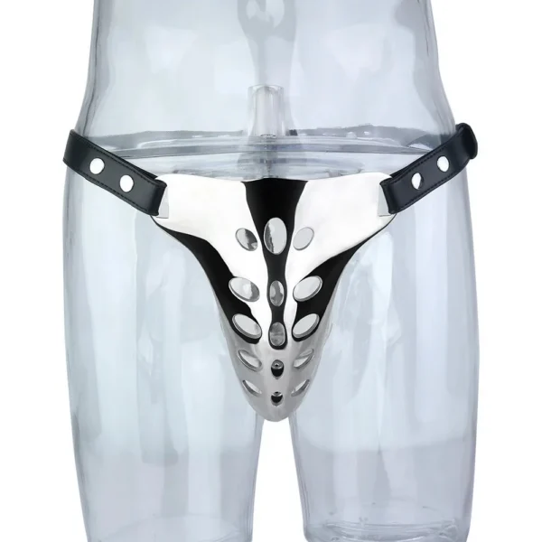 304 Stainless Steel Male Wearable Chastity Cages Hole Breathable Metal Underwear BDSM Cosplay Cock Cage Device Sex Toys Men
