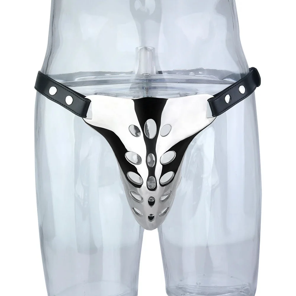 304 Stainless Steel Male Wearable Chastity Cages Hole Breathable Metal Underwear BDSM Cosplay Cock Cage Device Sex Toys Men