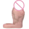 Reusable Penis Sleeve Extender Thick Realistic Cock Sleeve Condom Enlarger for Men