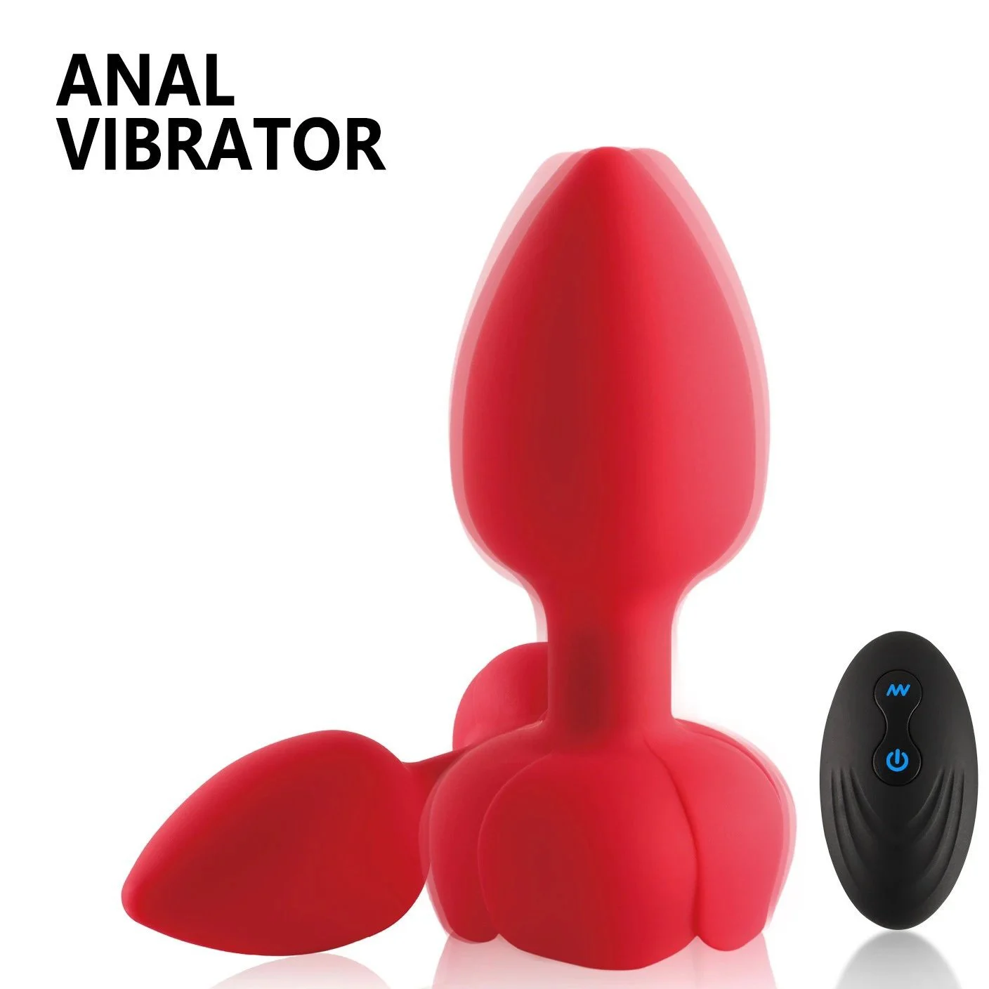 Rose Glowing Strong Shock Anal Plug Vibrator Remote Control Masturbator Adult Erotica Sex Toys