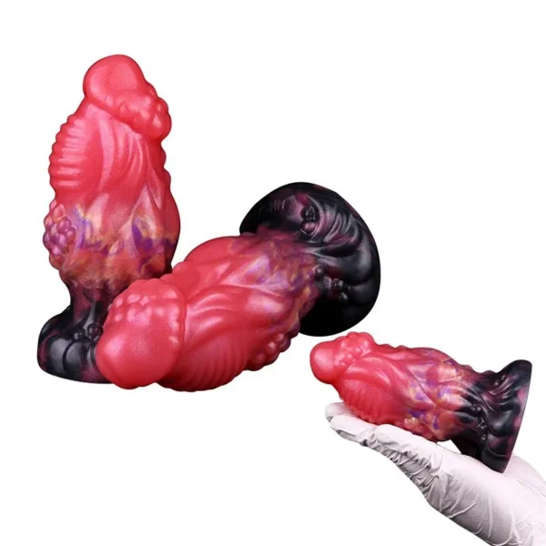 Fantasy Large Anal Plug Silicone Material Powerful Suction Cups Large Anal Plug Bumps for Increased Friction
