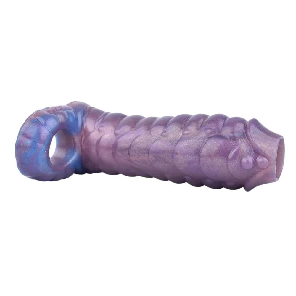 Penis Sleeve Fantasy Cock Extender Sleeve Penise Ejaculation Extender Reusable Condom