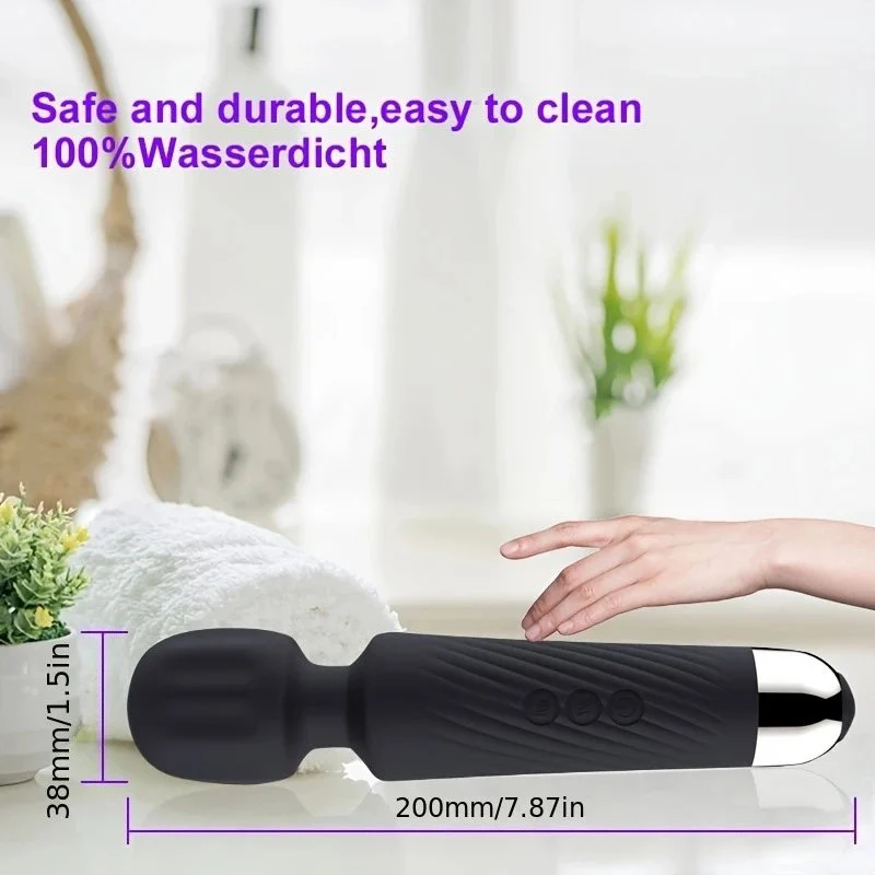 Medical-Grade Silicone Relaxation Vibrator Female-Specific Massage Stick with Sex Toy Functionality