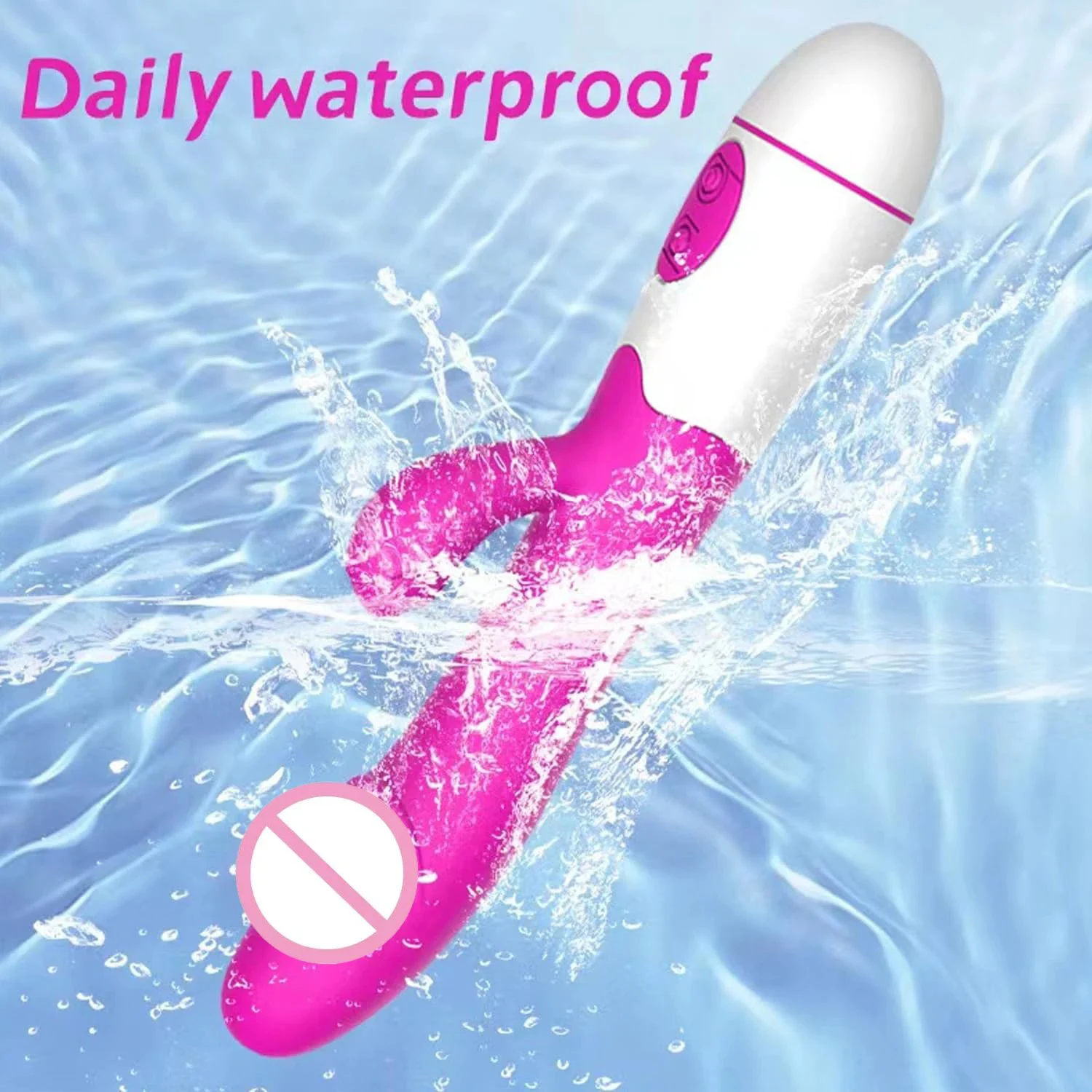 Gelance USB Powered Dual Motor Dildo Vibrator Metal G Spot Rabbit Wand Clitoral Stimulator Vaginal Vibrators Sex Toys for Women