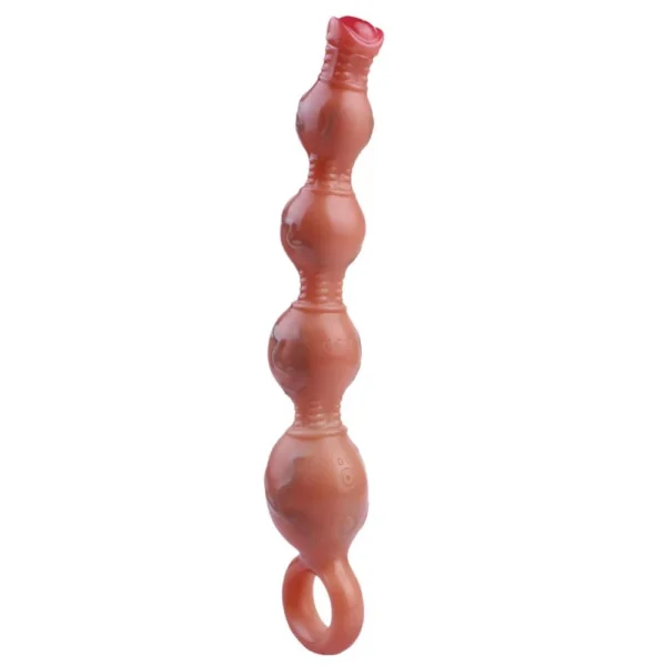 10.5 Inch Super Soft Silicone Vibrator Anal Beads Couples Anal Plug Massage Adult Sex Toys Flirting Vibrating Anal Butt Plug