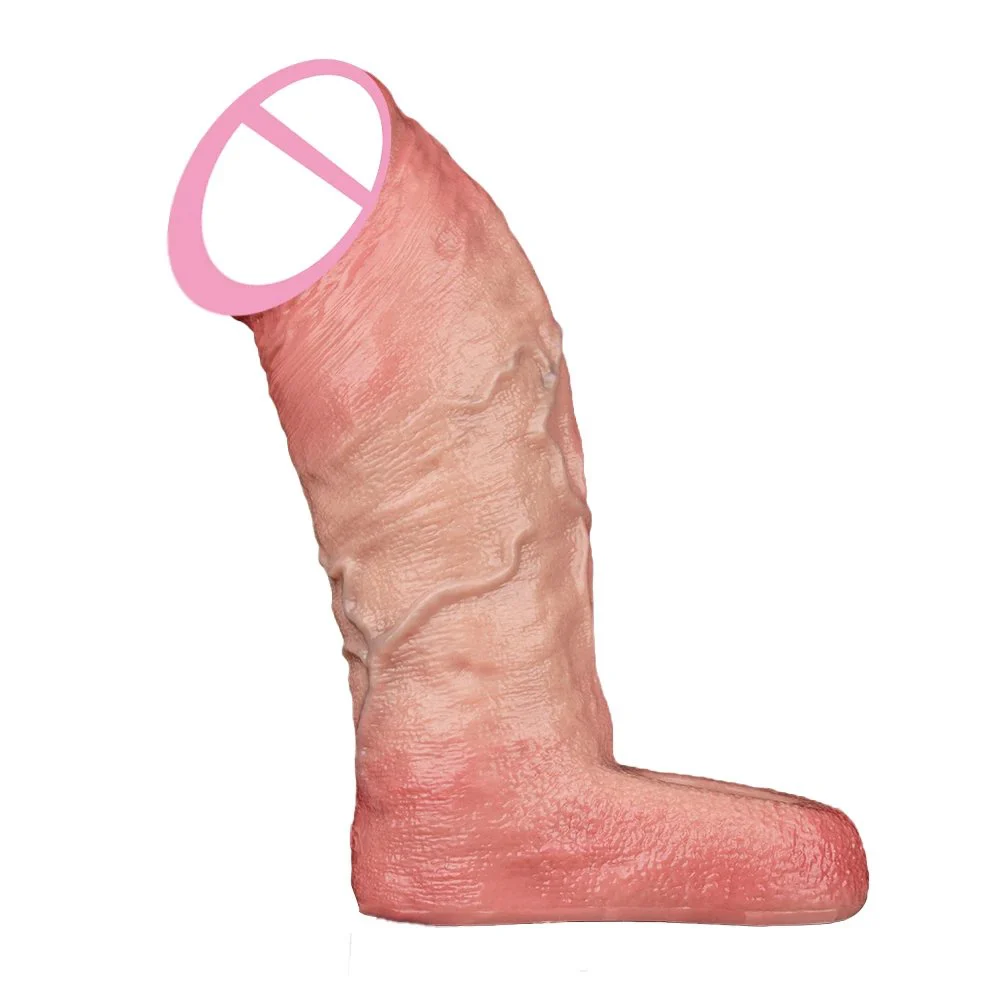 Soft Silicone Penis Enlargement Sleeve Realistic Dildo Simulation Sex Male Penis Enlargement Couple Sex Toy