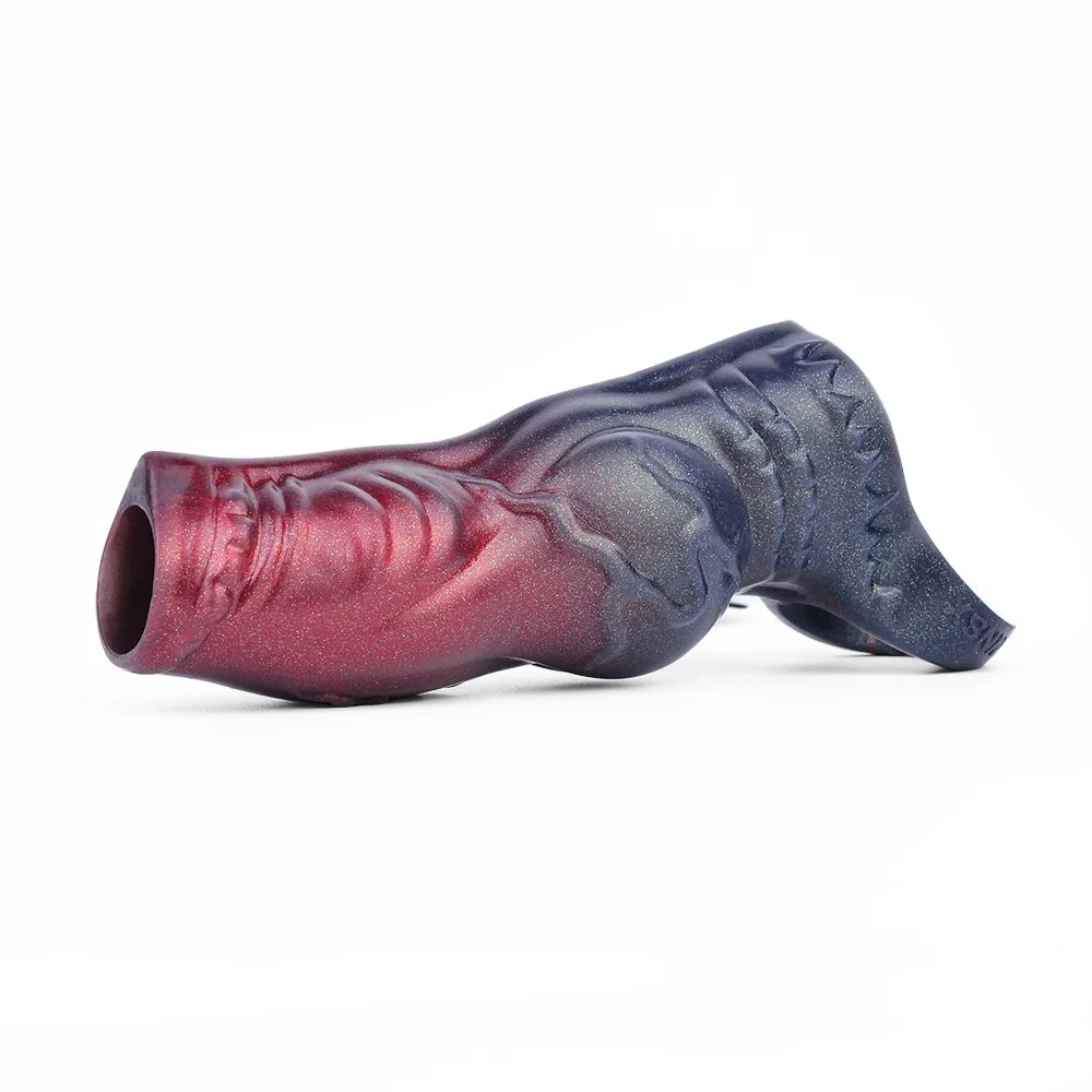 Penis Enlargement Sleeve New Soft Silicone Can Spray Water Fantasy Huge Dildo Male Penis Enlarger Couple Sex Toys