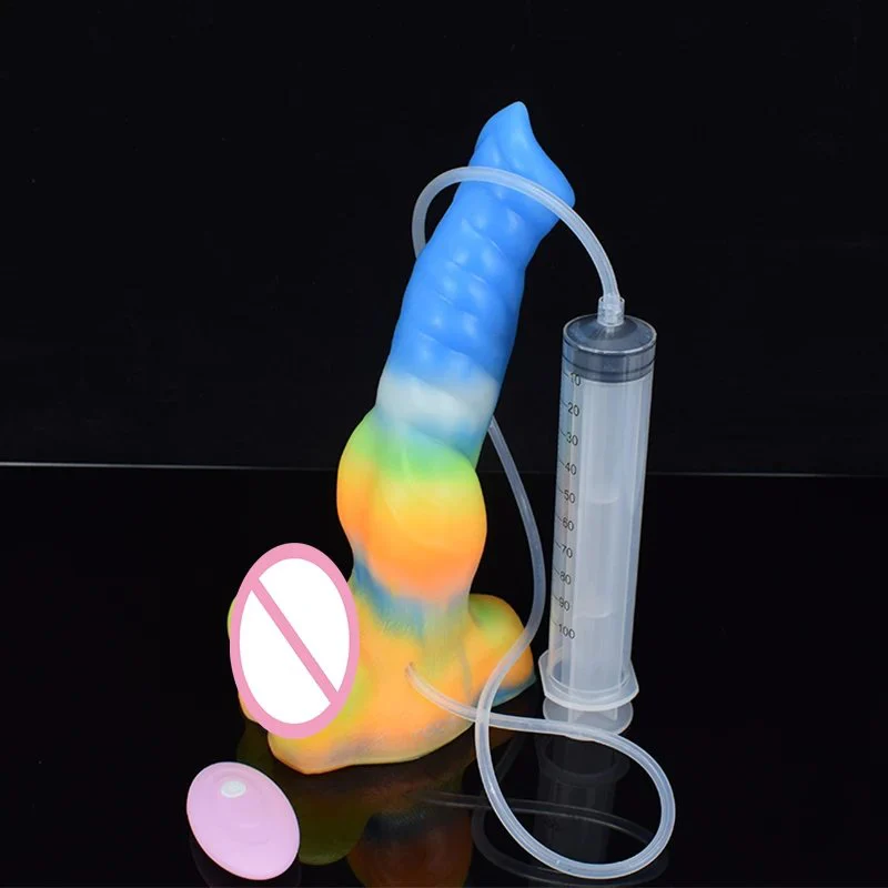 10.24 Inch Big Animal Wolf Vibrating Sex to Toy Colorful Skin Penis Silicone Dildo for Women Sex Big Anal Butt Plug