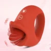 Female Masturbation New Oral Nipple Clitoral Stimulator Tongue Licking Vibrator Woman Sex Toys