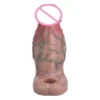 Male Soft Silicone Sex Toys Penis Extender Sleeve Cock Sleeves Dildo Condom for Delayed Ejaculation Fun Adult Toy for Couples