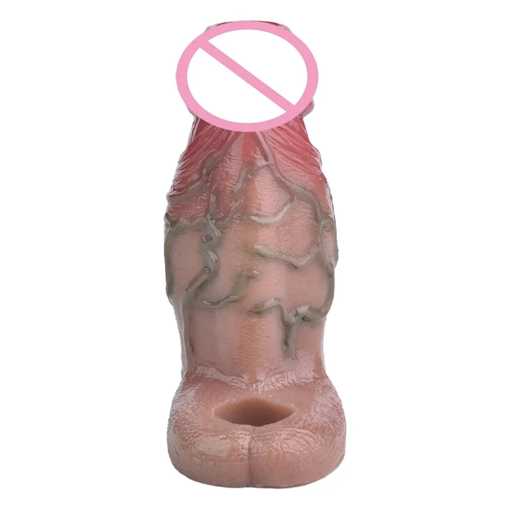 Male Soft Silicone Sex Toys Penis Extender Sleeve Cock Sleeves Dildo Condom for Delayed Ejaculation Fun Adult Toy for Couples