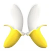 Female Masturbation USB Rechargeable Silicone Banana Shape Dildo G Spot Stimulator Banana Vibrator