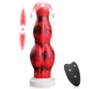 10 Inch Fantasy Silicone Realistic Dragon Huge Big Dildo Remote Control Thrusting Vibrating Monster Knotted Dildo for Women
