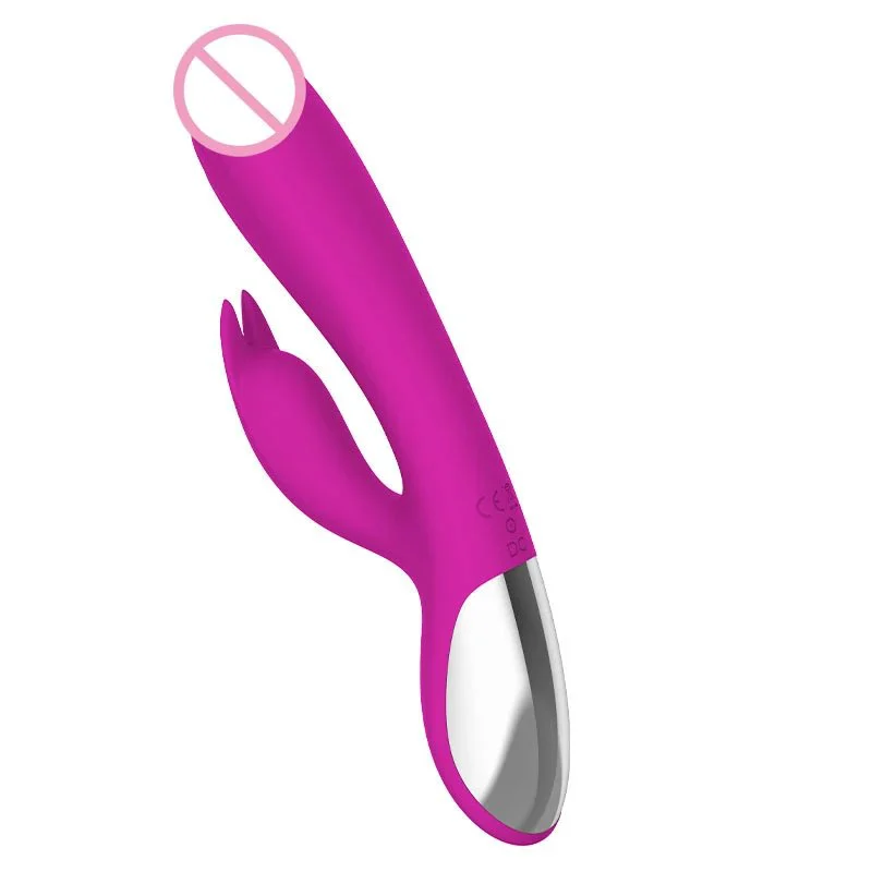 High Speed 10 Frequency Silicone G-spot Female Masturbation USB Charging Massage Wand Rabbit Vibrator