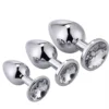 Metal Butt Plug Anal Sex Toys Flirting Toys for Men & Women Adult Toys Anal Sex Easy Insertion Anal Trainer