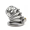 Total High 90mm 304 Stainless Steel Steel Chastity Cage With Stealth Lock Ring Lock Bondage Bird