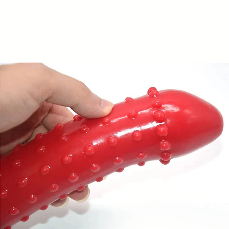 Stimulate Bumpy Texture 8.67 Red Gold Dildo Anal Sex Toys Big Plug Anal Butt Plug Silicone for Men Women