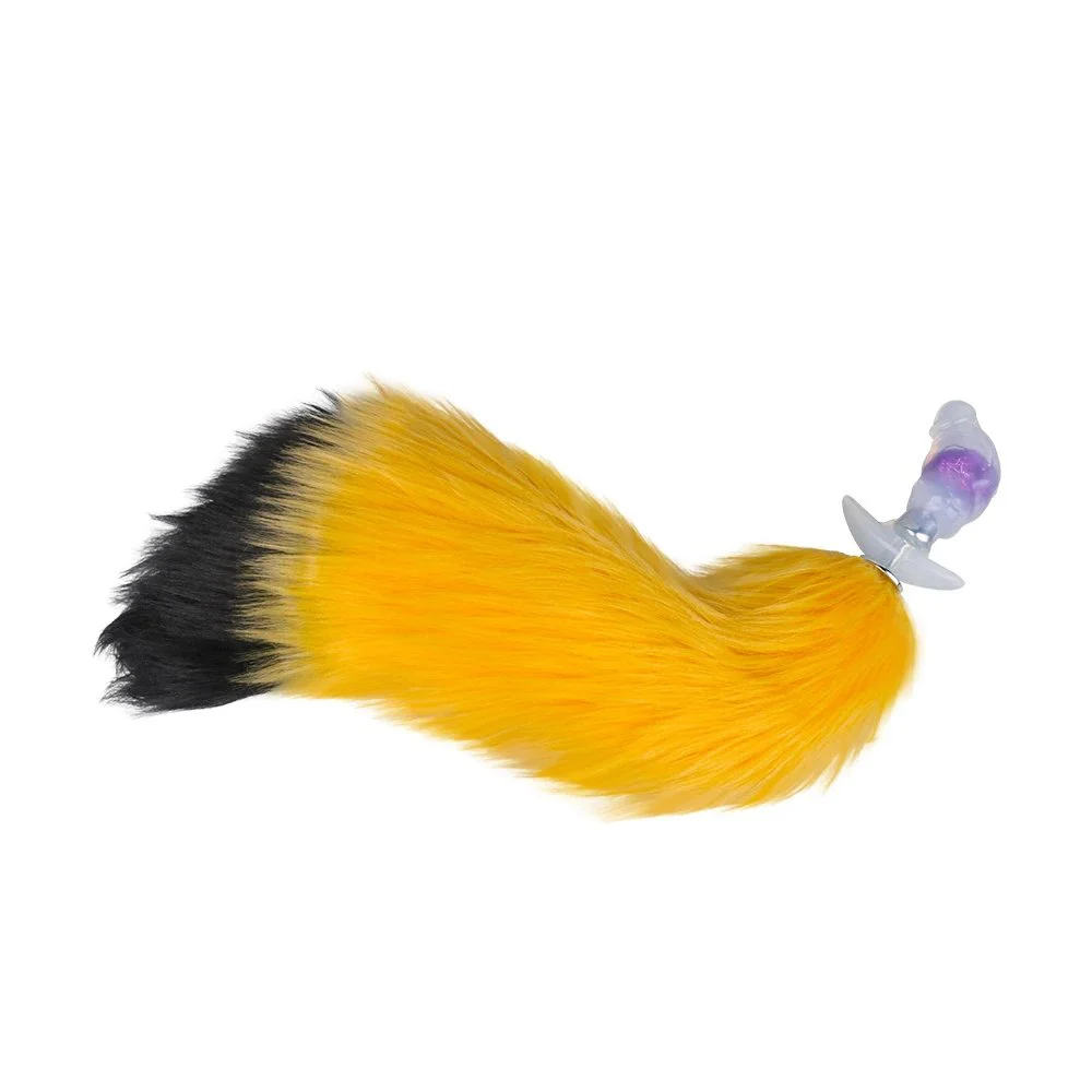 Soft Medical Silicone Anchor Design Anal Plug with fox Tail Adult Sitimulation Sex Toys for Couple Games &cosplay