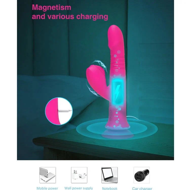 AV Wand Rotating Telescopic Dildo Vibrator Clitoral Sucking Massage Vibrator Women Masturbation