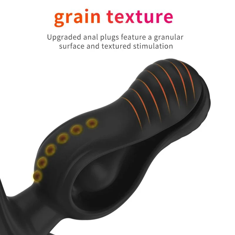 Silicone Expandable Anal Plug and Prostate Massager Inflatable Butt Plug Stimulator Sex Toy for Women and Men