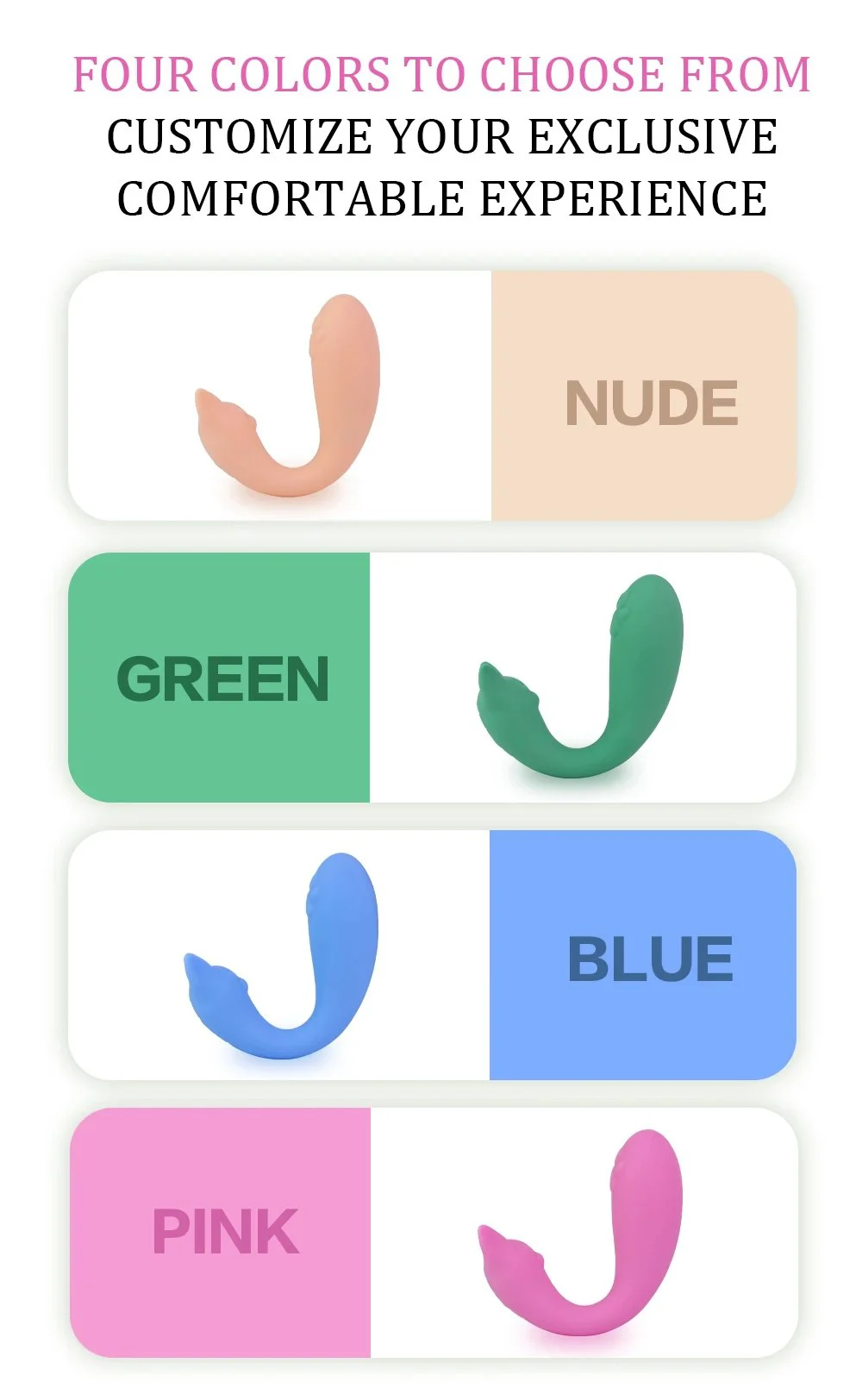 Perfectly Contoured Multi-Frequency Vibrating Female Pleasure Toy Compact Vibrator Suitable for Adult Masturbation Use