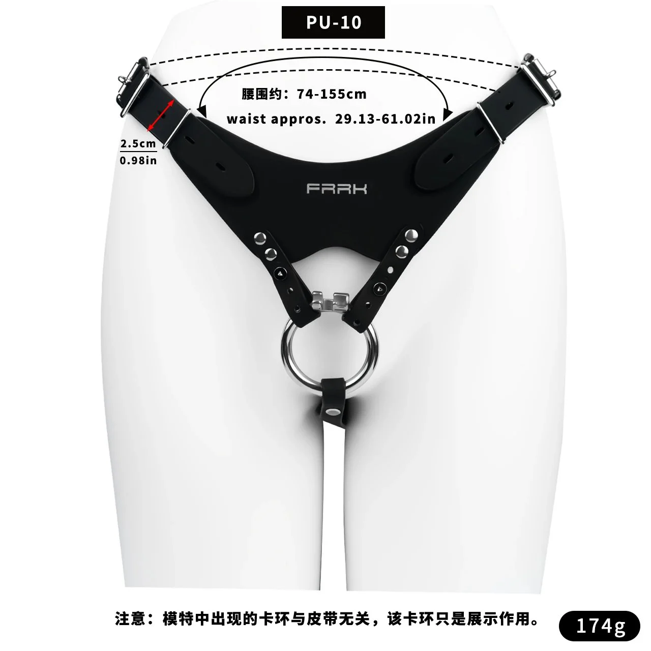 Wearable BDSM Chastity Cage Three Sizes Available for Male Penis Chastity Lock Stainless Steel + Synthetic Leather