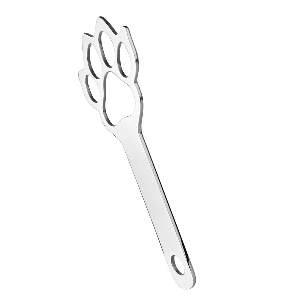 Adult Sex Toys PawPrint Design Metal Spanking Paddle Intended for Experienced Players Bedtime Play for Man and Woman Pleasure