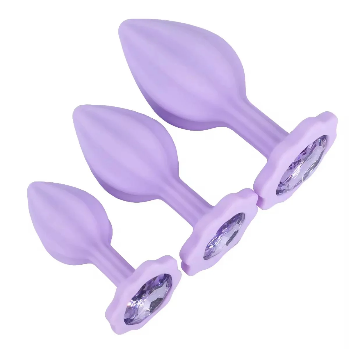 Purple plum Blossom Silicone Posterior Vestibular Anal Plug Adult Sex Toy Anal Butt Plug Sex Toys