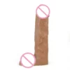 Realistic Soft Silicone Hollow Increase Simulation Penis Soft Penis Sleeves With Belt Strap-On Sex Toys for Man Women