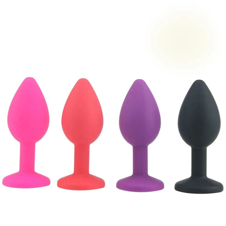 Sex Toys Stainless Steel With Jewel Anal Dilator Multi Size Anal Plug