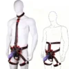 Leather Body Harnesses for Gay Use, Compatible with Dildos. Adult Wearable Dildo Harnesses Enhance the Experience