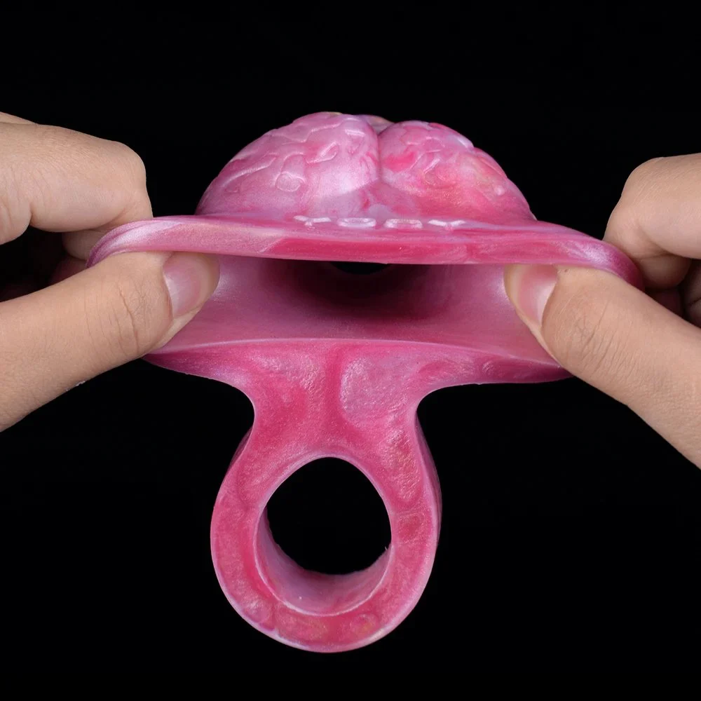 Wolf Skull Sleeve Enhancement Sex Toys Cock Rings Soft Silicone Penis Sleeve Stretch Vaginal Stimulation Male