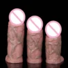 Sleeve Cock Ring Reusable Penis Sleeve Cover Penis Ring Delay Ejaculation Enlargement Adult Male Sex Toys for Men