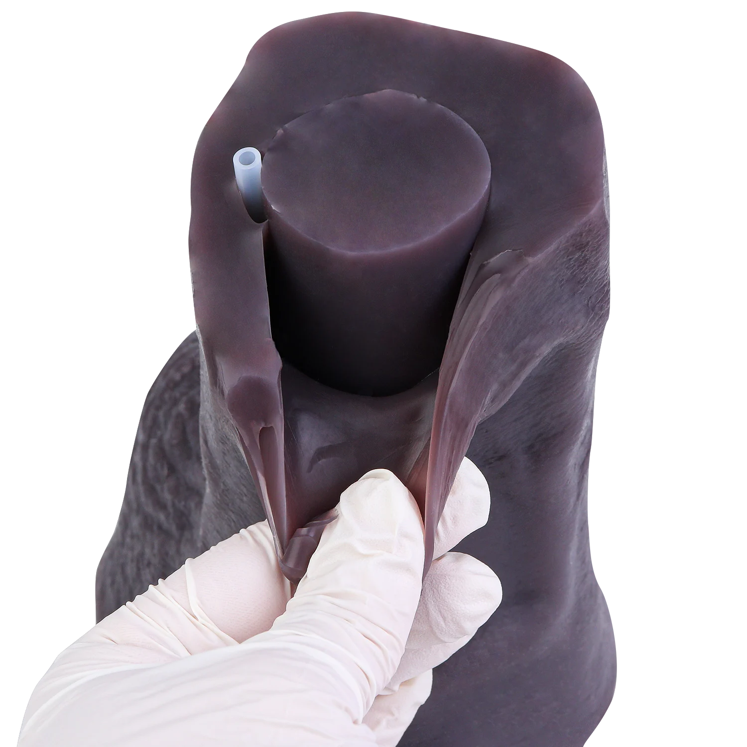 12.36 Inch Realistic Black Dildo with Squirting Function Dual Density Silicone Soft Touch Strong Suction Cup Adult Toy