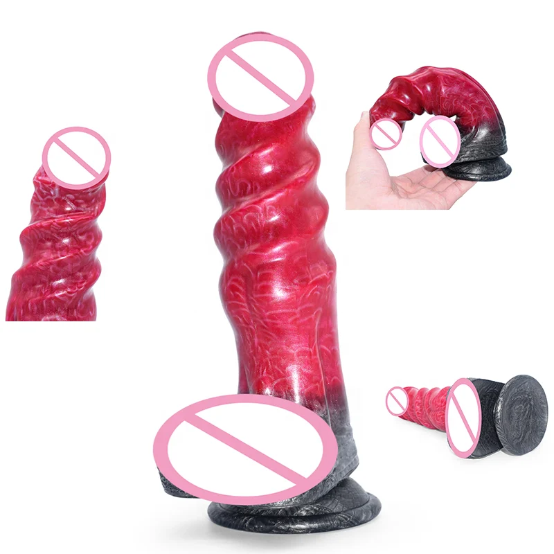21cm Fantasy silicone Adults Toys Anal Butt Plugs Women Thrusting Masturbation Thick Penis Dildo Machine With Suction Cup