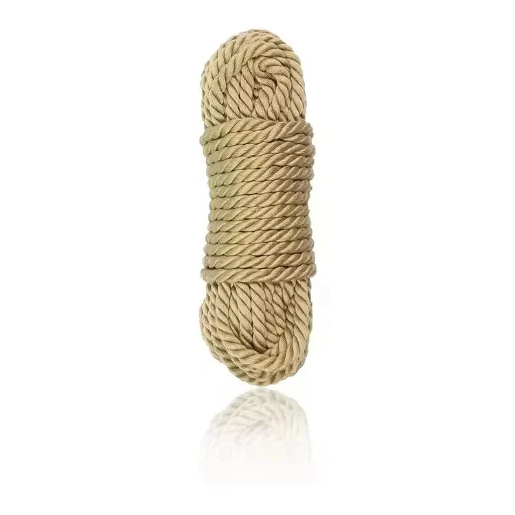 Exotic Bondage Gear-Hemp Rope Soft Cotton Knitted Restraint 5M 10M for Couple Sex Slave Roleplay with Women and Man