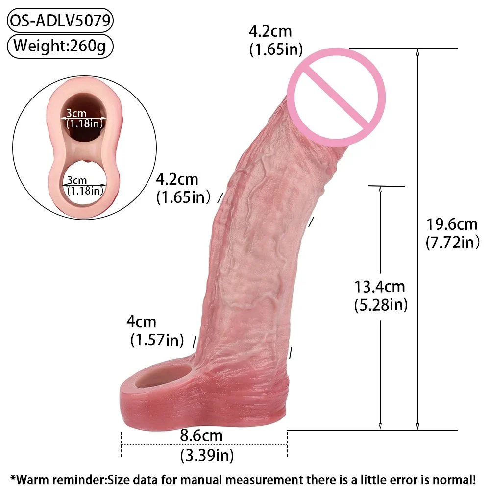 New Vibrating Male Penis Extender Uses a Penis Sleeve Made of Medical-grade Silicone for a Realistic Experience
