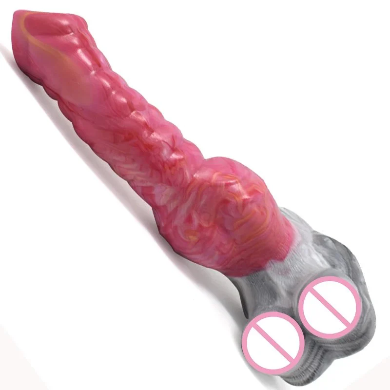 10 Inch Wolf Dildo Kinky Realistic Animal Vibrator Massager Sex Toy Gorgeous Gory Color Vibration Waterproof